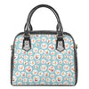 Snowman Emoji Pattern Print Shoulder Handbag