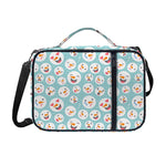 Snowman Emoji Pattern Print Shoulder Strap Bible Bag