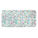 Snowman Emoji Pattern Print Towel