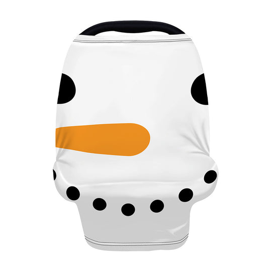 Snowman Face Print Baby Seat Cover