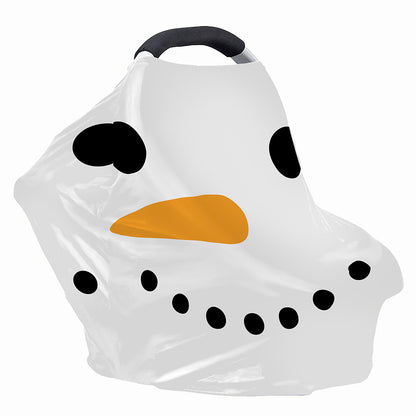 Snowman Face Print Baby Seat Cover