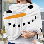 Snowman Face Print Baby Seat Cover