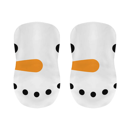 Snowman Face Print Bar Stool Covers