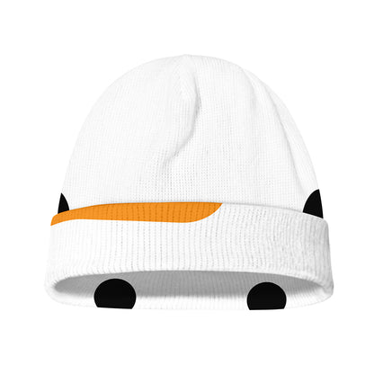 Snowman Face Print Beanie