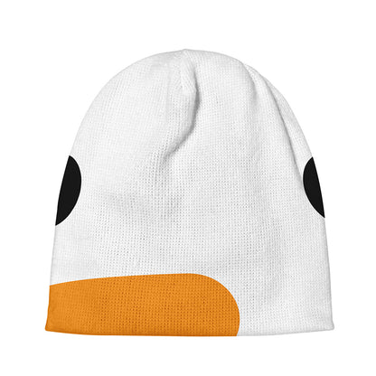 Snowman Face Print Beanie