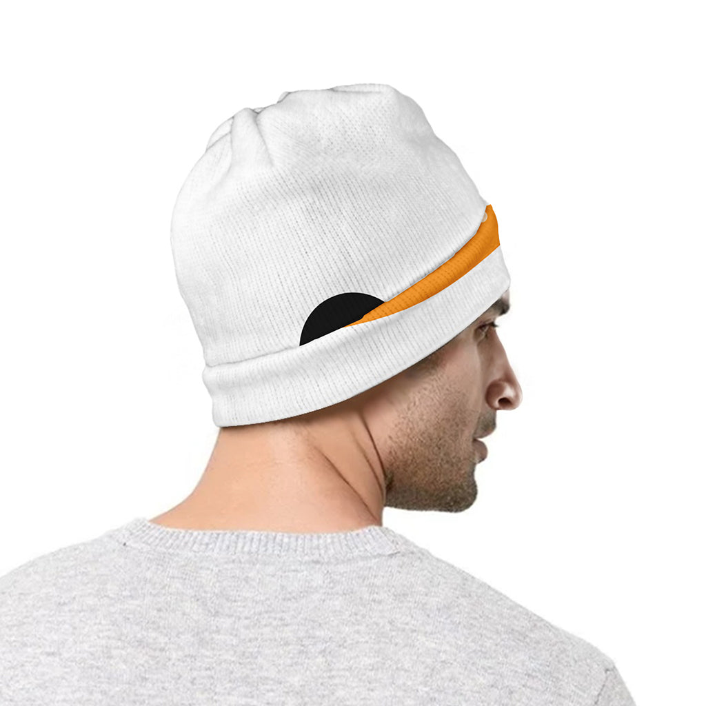 Snowman Face Print Beanie