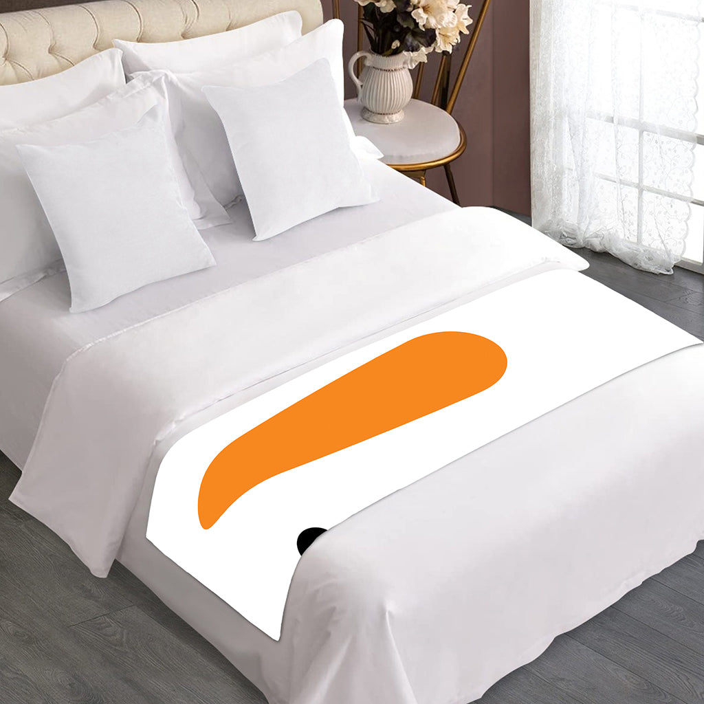 Snowman Face Print Bed Runner