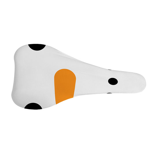 Snowman Face Print Bicycle Seat Cover