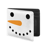 Snowman Face Print Bifold Wallet