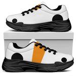 Snowman Face Print Black Chunky Shoes