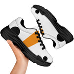 Snowman Face Print Black Chunky Shoes