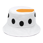Snowman Face Print Bucket Hat