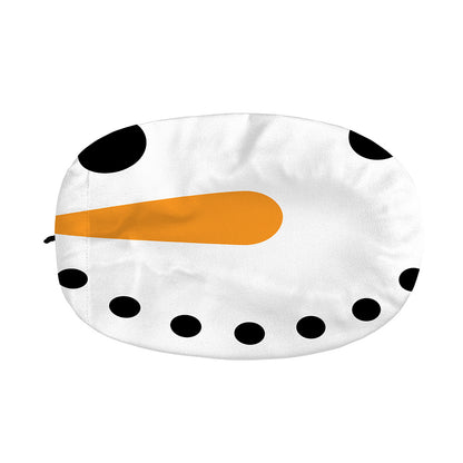 Snowman Face Print Car Side Mirror Covers