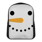 Snowman Face Print Casual Backpack