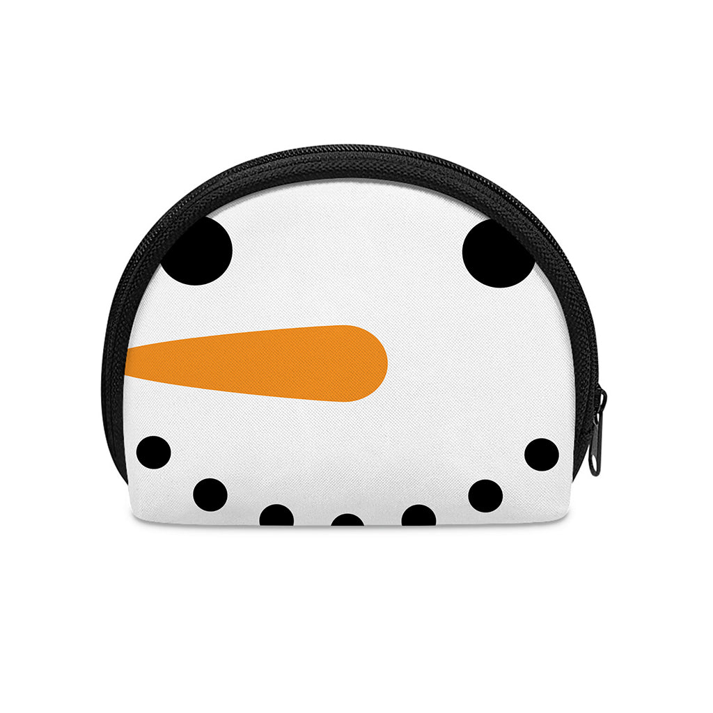 Snowman Face Print Coin Purse