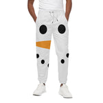 Snowman Face Print Cotton Pants