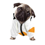 Snowman Face Print Dog Zip Up Hoodie