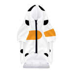 Snowman Face Print Dog Zip Up Hoodie