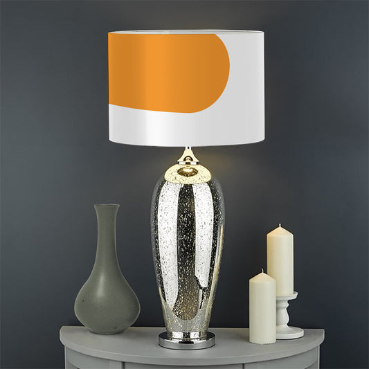 Snowman Face Print Drum Lamp Shade