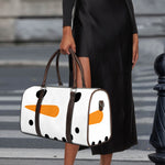Snowman Face Print Duffle Bag