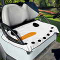 Snowman Face Print Golf Cart Seat Cover