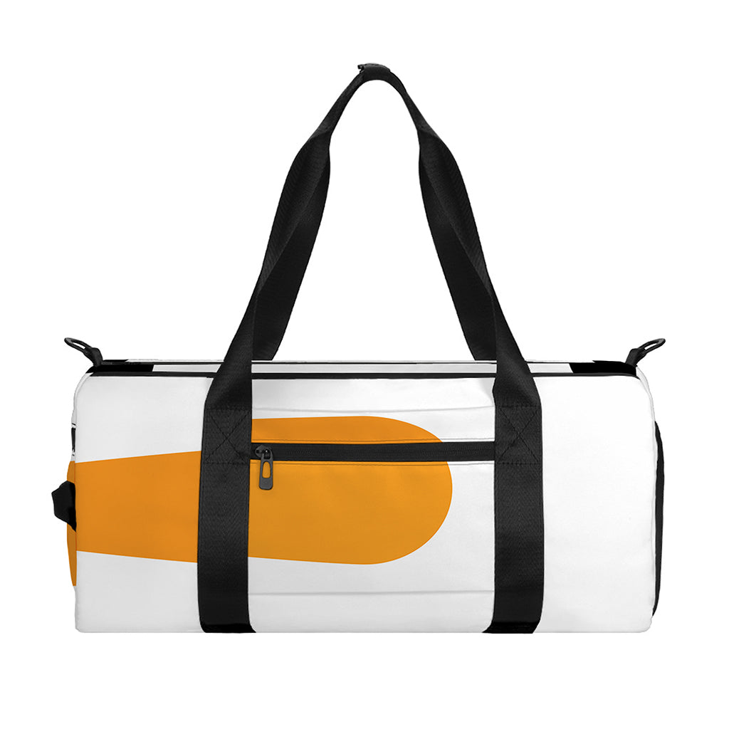 Snowman Face Print Gym Bag