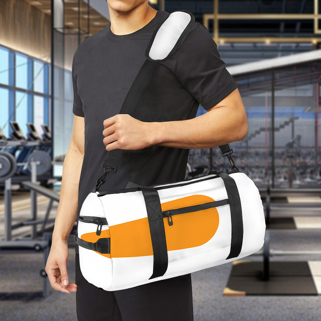 Snowman Face Print Gym Bag