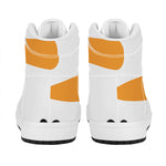 Snowman Face Print High Top Leather Sneakers