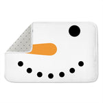 Snowman Face Print Indoor Door Mat