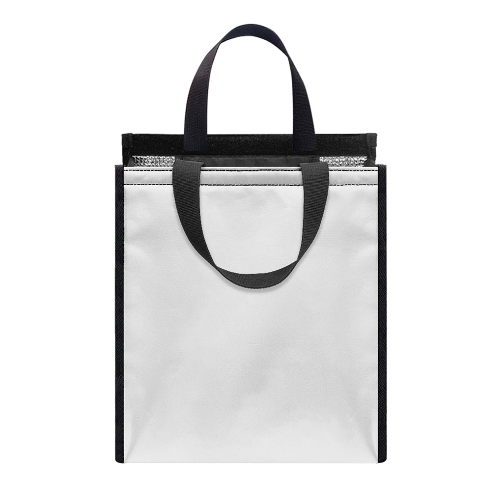 Snowman Face Print Insulated Lunch Tote