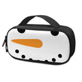 Snowman Face Print Portable Cooler Travel Case