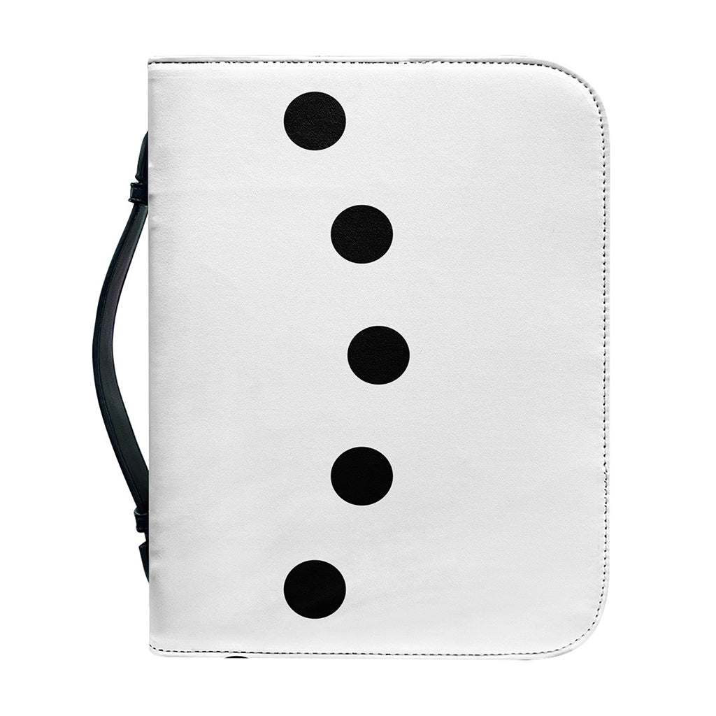 Snowman Face Print Leather Bible Cover