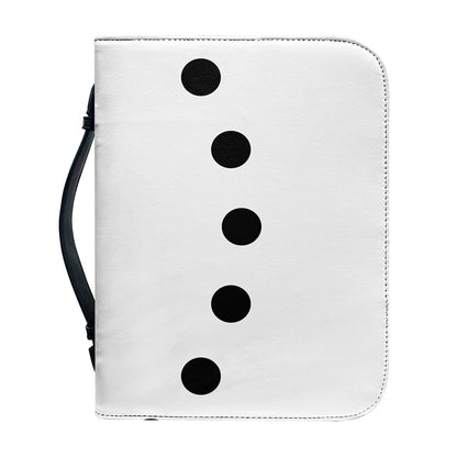 Snowman Face Print Leather Bible Cover