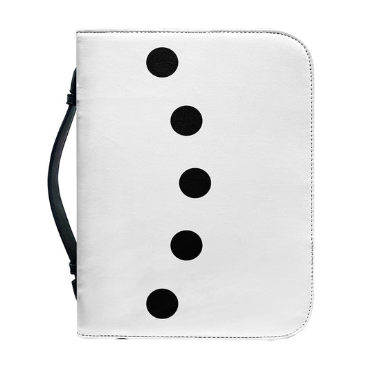 Snowman Face Print Leather Bible Cover