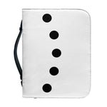 Snowman Face Print Leather Bible Cover