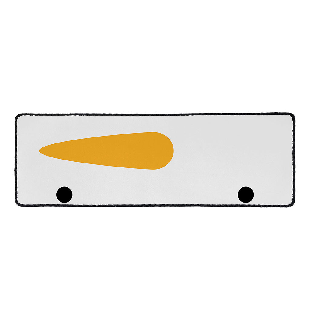 Snowman Face Print Long Kitchen Mat