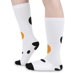 Snowman Face Print Long Socks