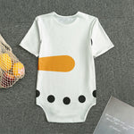 Snowman Face Print Men's Bodysuit