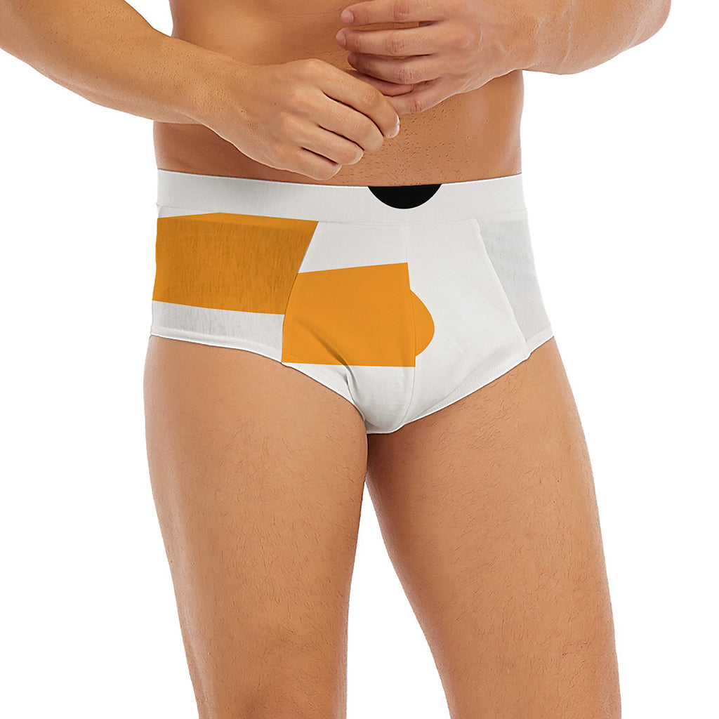 Snowman Face Print Men's Briefs
