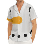 Snowman Face Print Men's Deep V-Neck Shirt