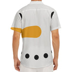 Snowman Face Print Men's Deep V-Neck Shirt