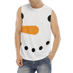 Snowman Face Print Men's Fitness Tank Top
