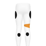 Snowman Face Print Men's leggings