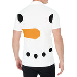 Snowman Face Print Men's Shirt