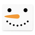 Snowman Face Print Mouse Pad