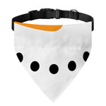 Snowman Face Print Over The Collar Dog Bandana