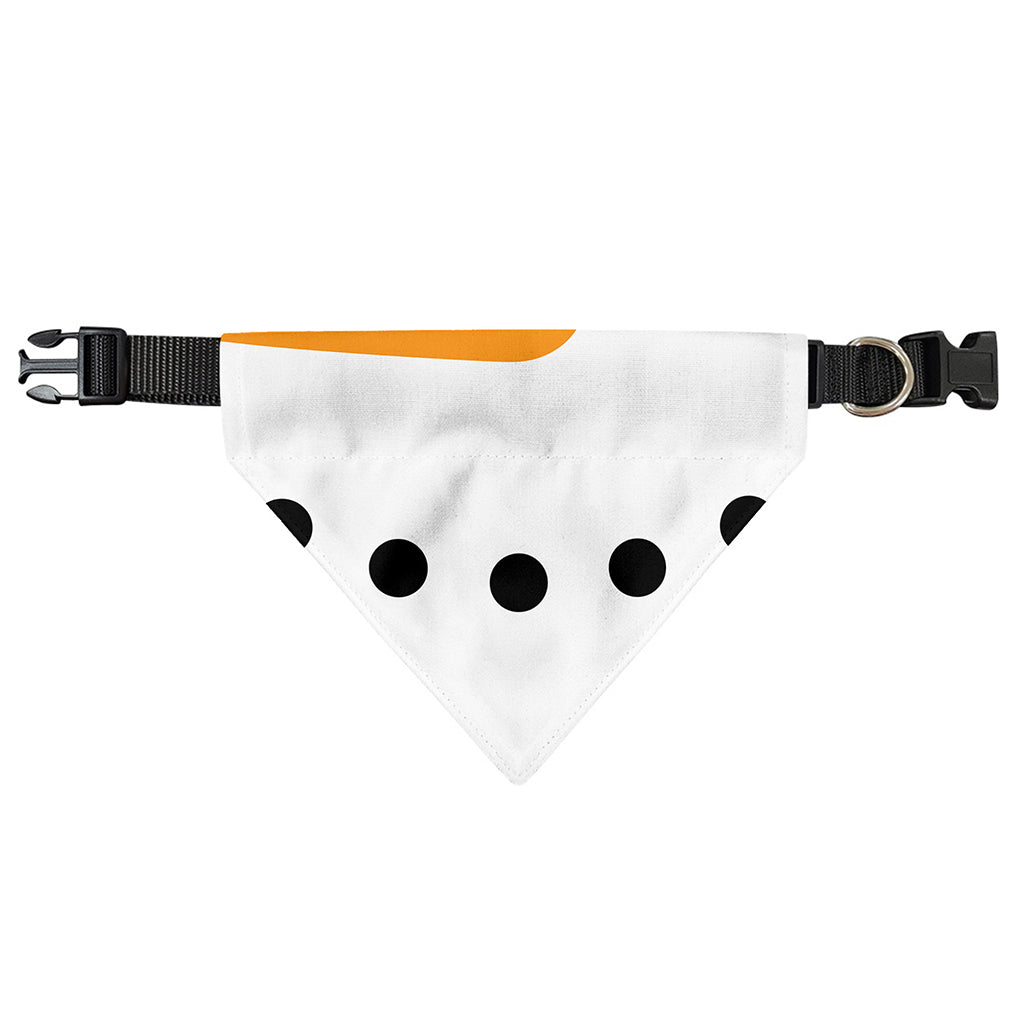 Snowman Face Print Over The Collar Dog Bandana
