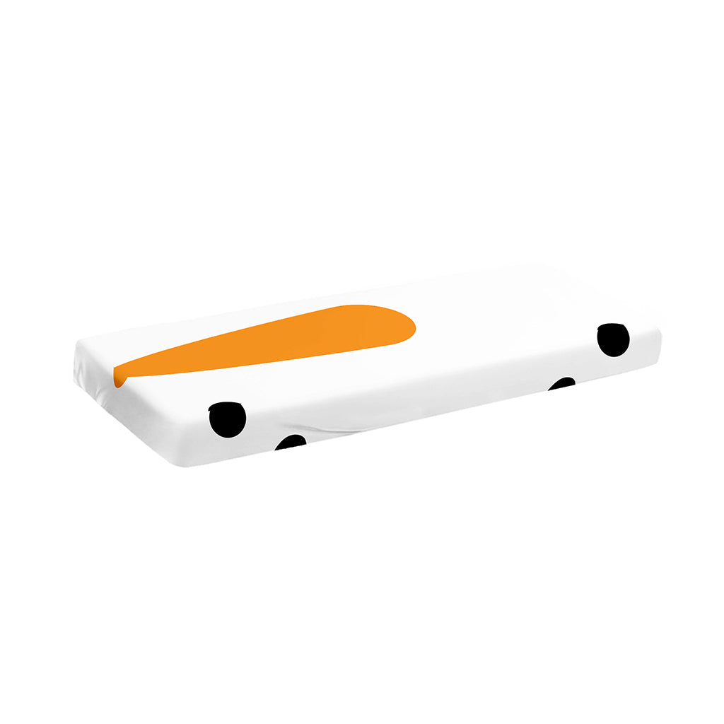 Snowman Face Print Piano Keyboard Cover