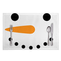 Snowman Face Print Placemat