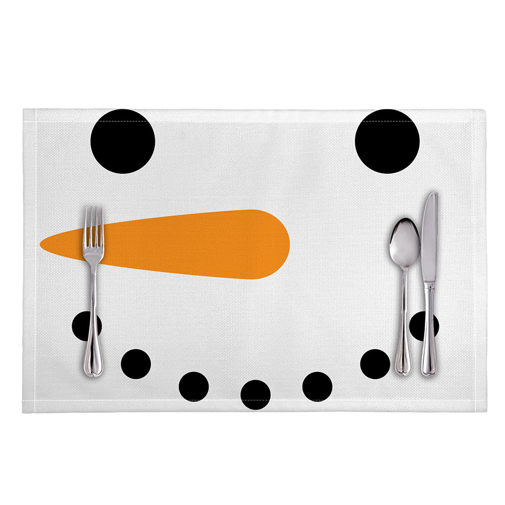 Snowman Face Print Placemat